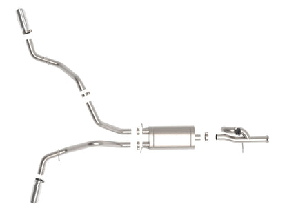 aFe Gemini XV Cat-Back Exhaust System | GM Trucks (09-18) V6-4.3 / V8-4.8 / 5.3L (49-34133-P)