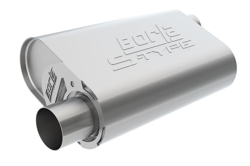 Borla CrateMuffler SBC Hot 350/383 3in Offset/Center 14x4.35x9in Oval (400840)