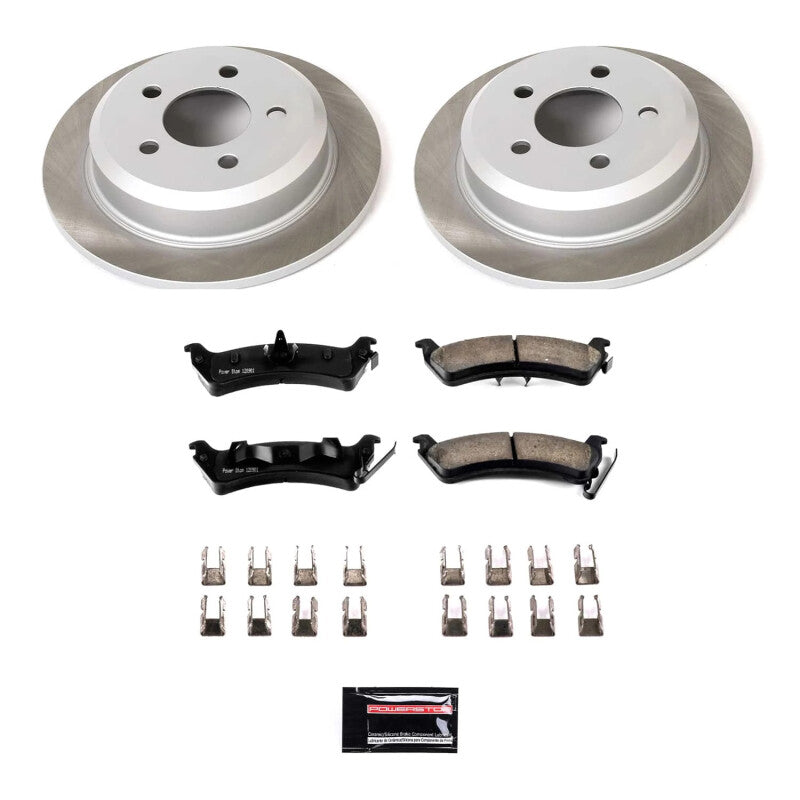 PowerStop 93-98 Jeep Grand Cherokee Rear Semi-Coated Rotor Kit (SC2131)