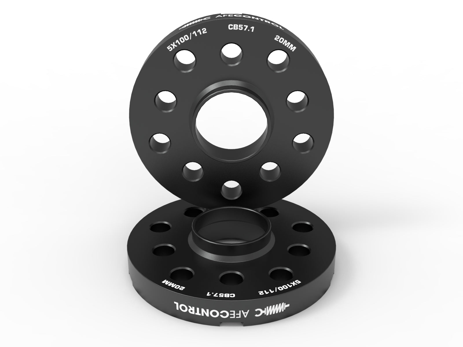 aFe CONTROL 20mm Billet Aluminum Wheel Spacers 5x100/112 CB57.1 | Volkswagen / Audi (610-611004-B)