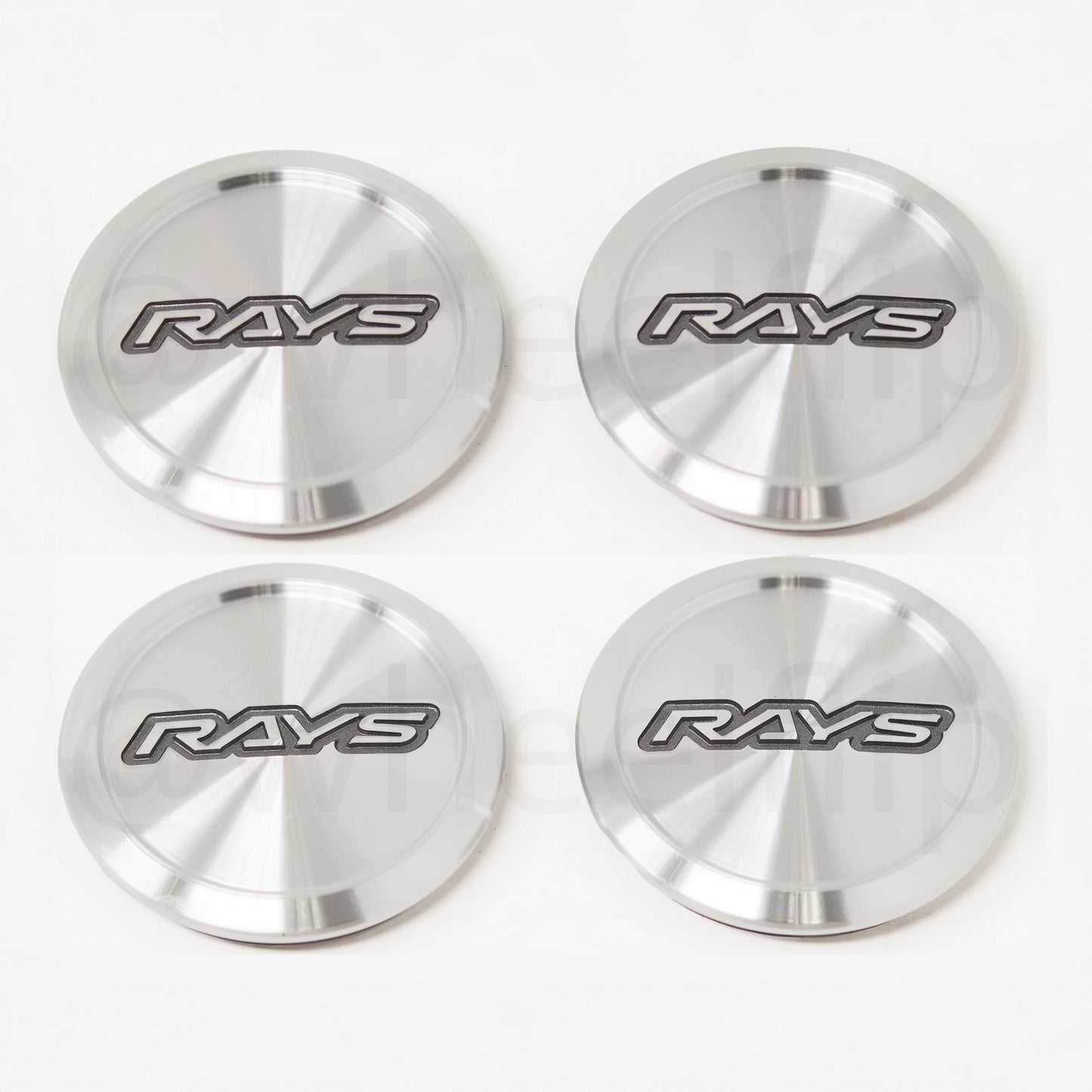 Rays Volk Racing Low Type Center Cap - Diamond Cut/ Silver (SET)
