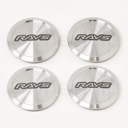 Rays Volk Racing Low Type Center Cap - Diamond Cut/ Silver (SET)