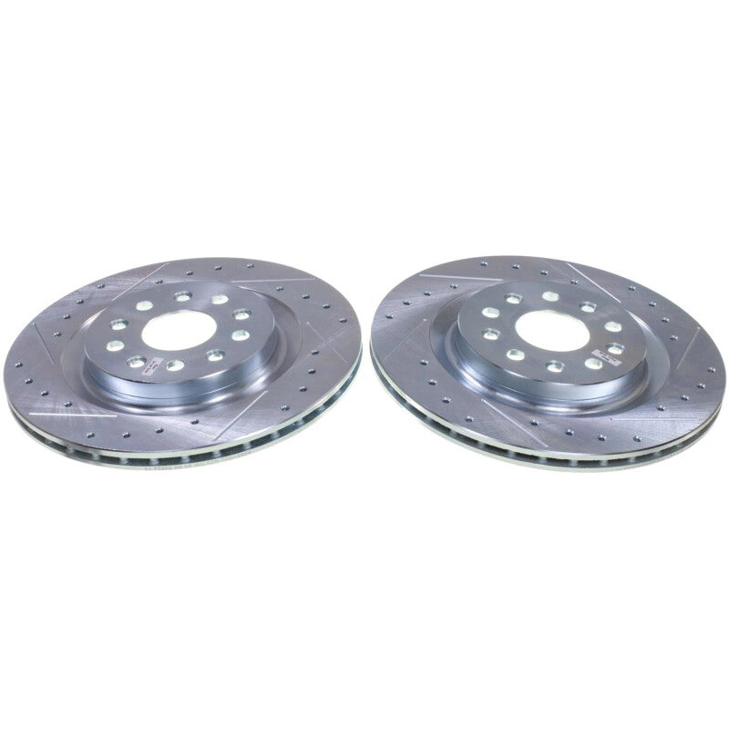 PowerStop 22-24 Jeep Grand Cherokee Rear Drilled & Slotted Rotor - Pair (AR83115XPR)