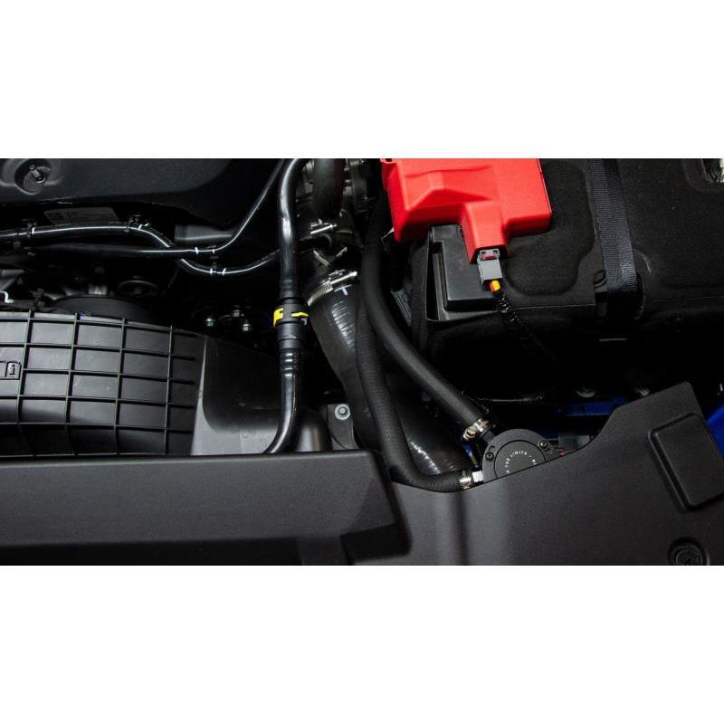 Mishimoto 19+ Ford Ranger Baffled Oil Catch Can Kit - Black-WheelFlip