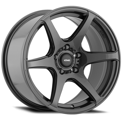 (set of 4) Konig Tandem Gloss Graphite | 18x8" +35mm | 5x114.3mm Wheel