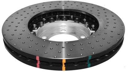 DBA 368mm Front 5000 Series Cross Drilled Rotor w/ Silver Hat | Porsche Cayenne (08) (DBA52592SLVXD)
