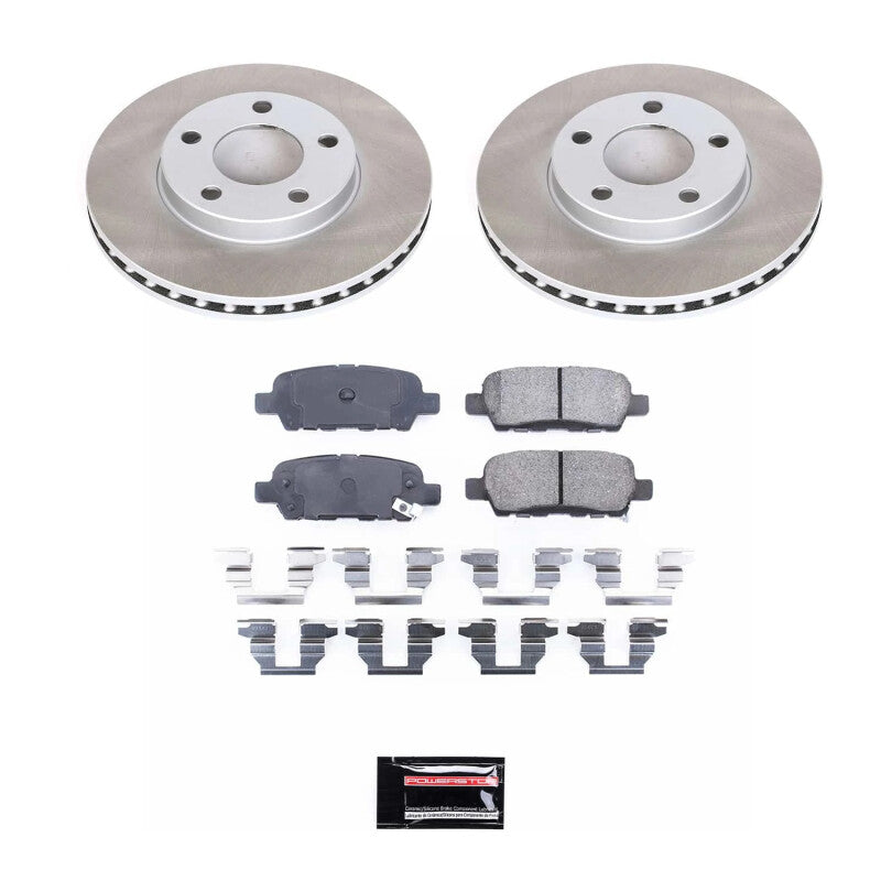 PowerStop 09-14 Nissan Maxima Rear Semi-Coated Rotor Kit (SC179)
