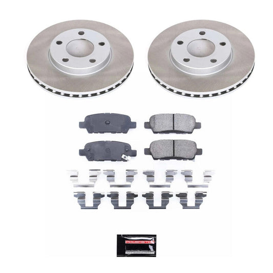 PowerStop 09-14 Nissan Maxima Rear Semi-Coated Rotor Kit (SC179)