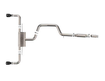 aFe 3 to 2-1/2 IN Stainless Steel Cat-Back Exhaust w/Black Tip | Volkswagen GTI (22-24) (49-36454-B)