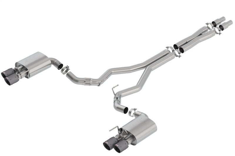 Borla 3in Atak Catback Exhaust w/ Valves | Ford Mustang GT (18) (140743CFBA)