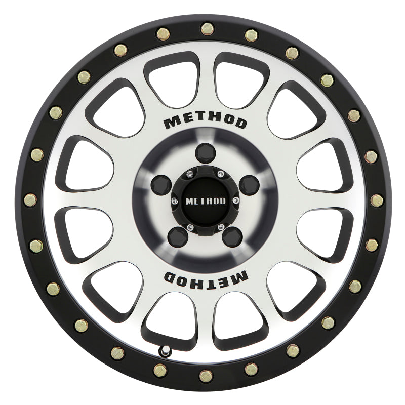 (set of 4) Method MR305 NV Machined - Matte Black Lip | 18x9" +25mm | 5x150mm Wheel