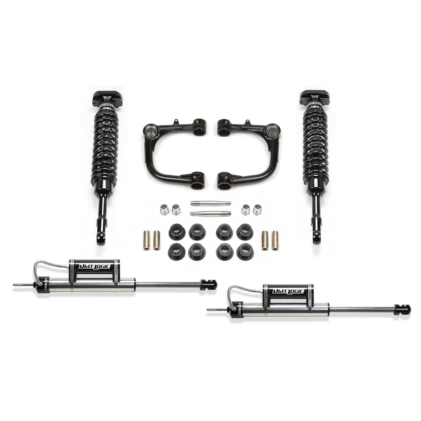Fabtech 3" Upper Control Arms & 2.5" Dual Rate Coilover System w/ Dual Rate Reservoir Rear Shocks | Toyota FJ Cruiser 4WD (06-09) (K7031DL)