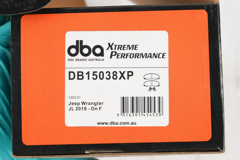 DBA XP Performance Front Brake Pads | Jeep Wrangler JL (18-22) (DB15038XP)