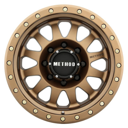 (set of 4) Method MR304 Double Standard Bronze | 17x8.5" +0mm | 8x6.5in Wheel