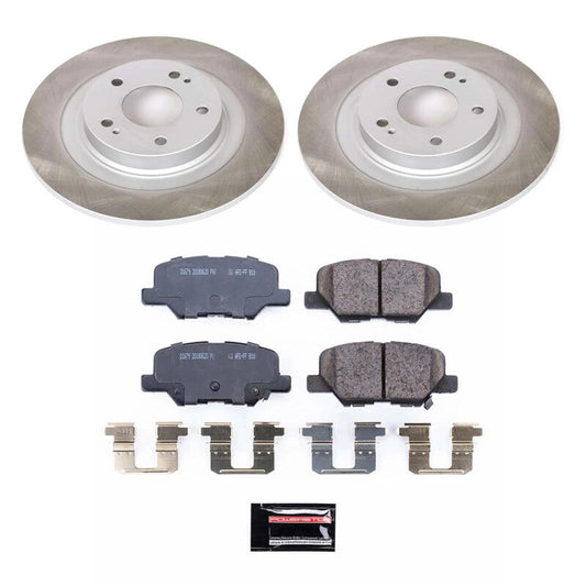 PowerStop 13-20 Mitsubishi Outlander Sport Rear Semi-Coated Rotor Kit (SC6976)