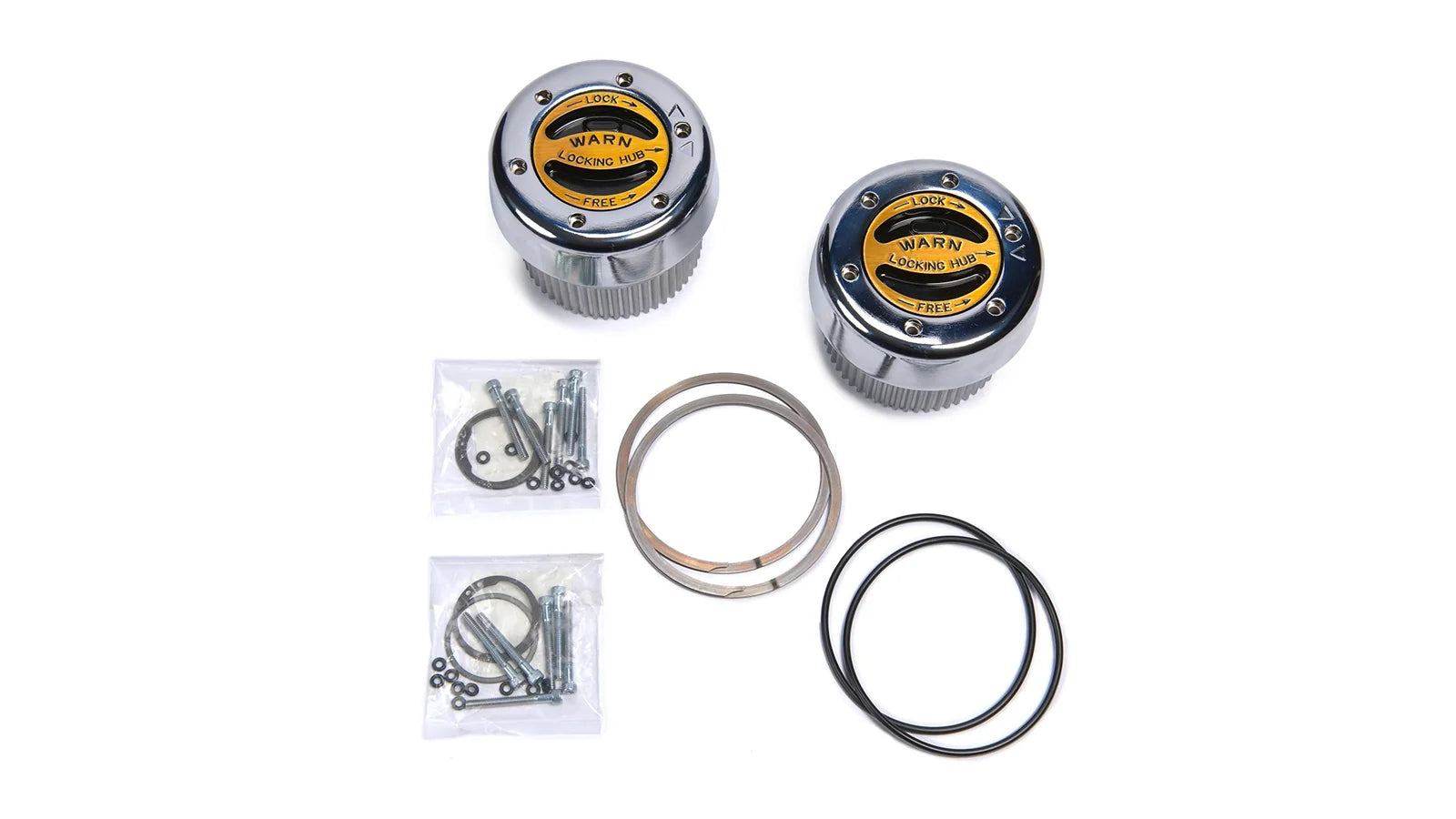 WARN 62672 4WD Manual Locking Hubs 35 Spline Dana 60 50 1 Ton Axle Lockout Set