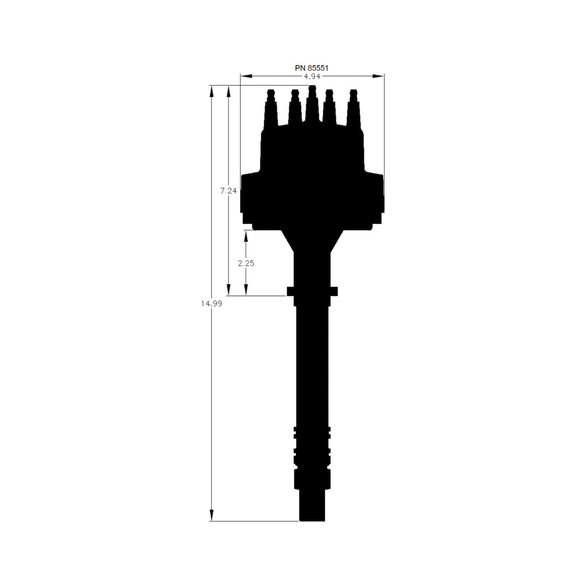 MSD 85551 Pro-Billet Distributor