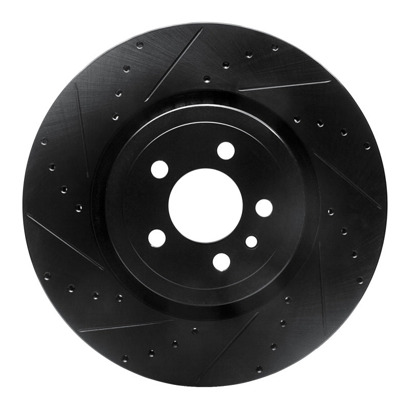 DFC D&S Black Brake Rotor (FRONT LEFT): Dodge Charger (14-23)