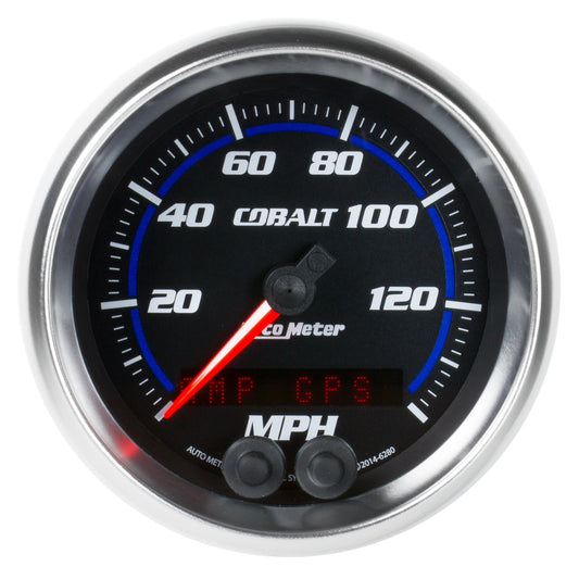 AutoMeter Cobalt 3-3/8in 0-140MPH In-Dash Electronic GPS Programmable Speedometer (6280)