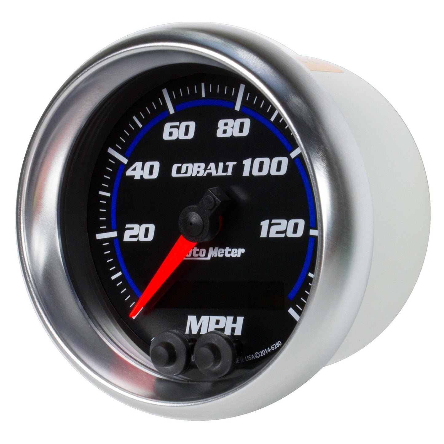 AutoMeter Cobalt 3-3/8in 0-140MPH In-Dash Electronic GPS Programmable Speedometer (6280)