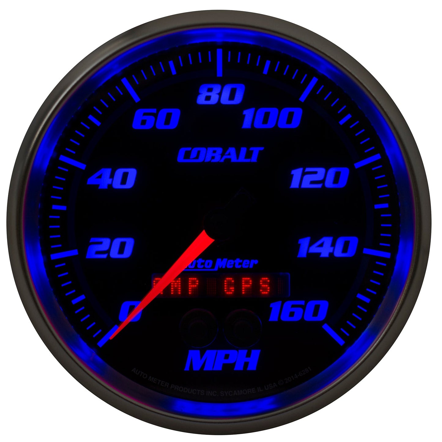 AutoMeter Cobalt 5in 0-140MPH In-Dash Electronic GPS Programmable Speedometer (6281)