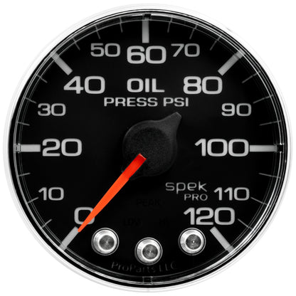 Autometer Spek-Pro 2 & 1/16" Oil Press Gauge 120PSI