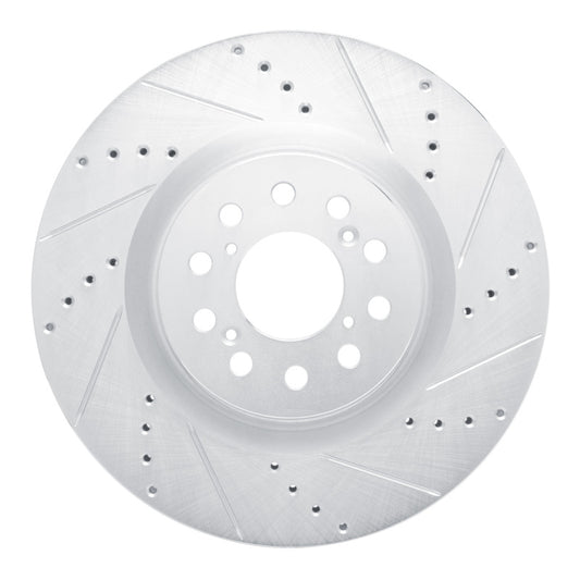 R1 Acura Integra 16-26 Drilled Slotted Brake Rotor