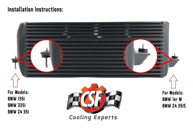 CSF High Performance Stepped Core Bar/Plate Intercooler | BMW 335i/xi (E90/E91/E92/E93) (8127)
