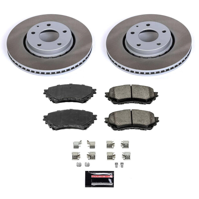 PowerStop 2021 Mazda 6 Front Semi-Coated Rotor Kit (SC8840)