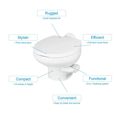 Thetford  | Style II RV Toilet | 42059 | Low Profile
