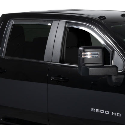 Putco 19-20 Chevy Silverado / GMC Sierra 1500 - Crew Cab (Set of 4) Element Chrome Window Visors