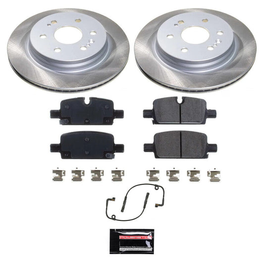 PowerStop 21-23 GMC Yukon XL Rear Semi-Coated Rotor Kit (SC8173)