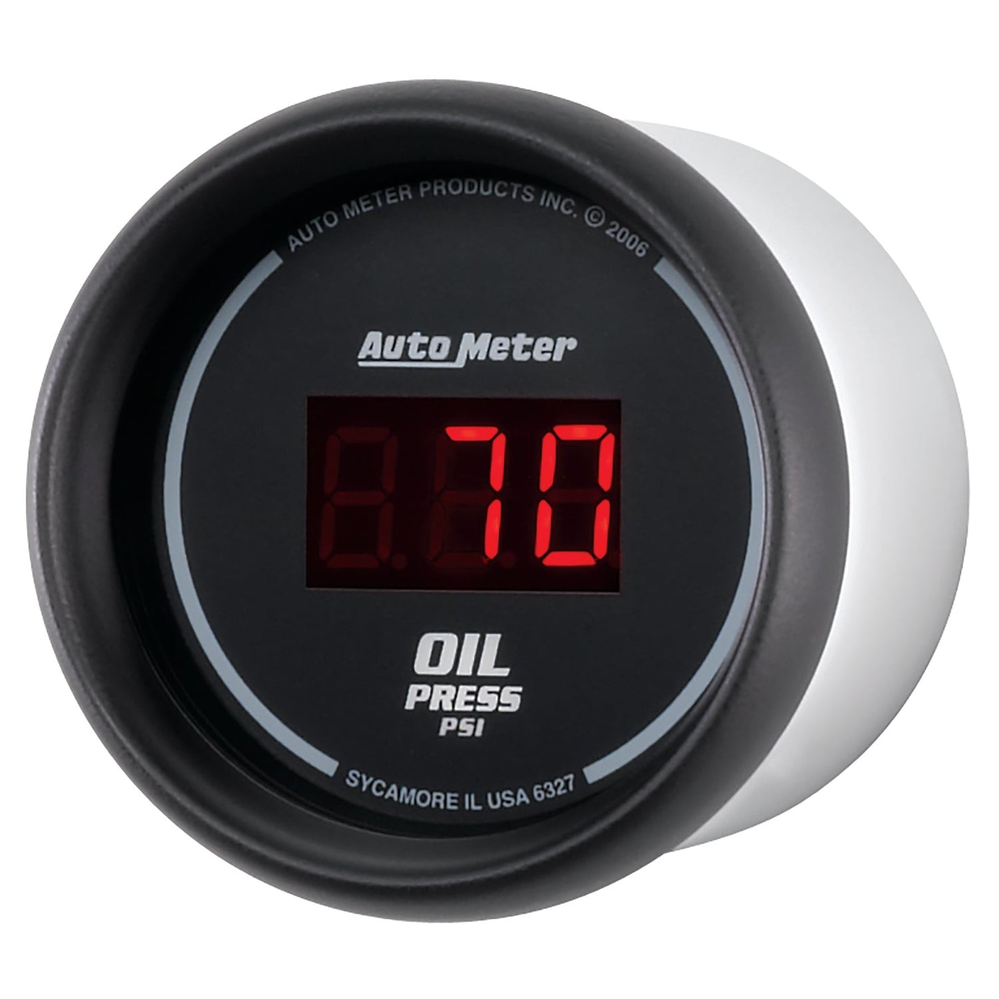 AutoMeter Black 0-100 psi Digital Oil Pressure Gauge (6327)
