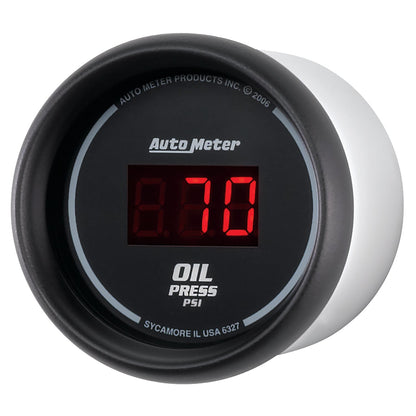 AutoMeter Black 0-100 psi Digital Oil Pressure Gauge (6327)