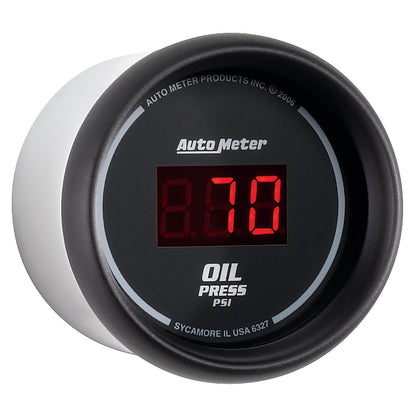 AutoMeter Black 0-100 psi Digital Oil Pressure Gauge (6327)