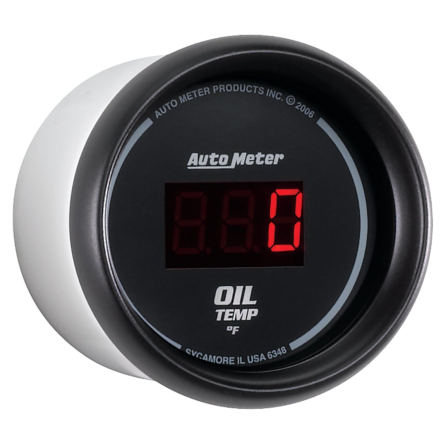 AutoMeter Black 0-400F Digital Oil Temp Gauge (6348)