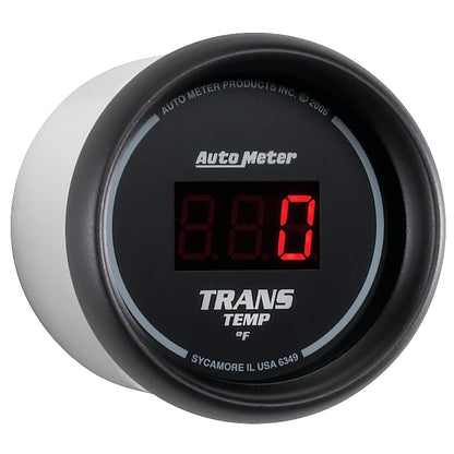 AutoMeter Z Series 52mm Black Digital 0-300 Deg F Transmission Temperature Gauge (6349)