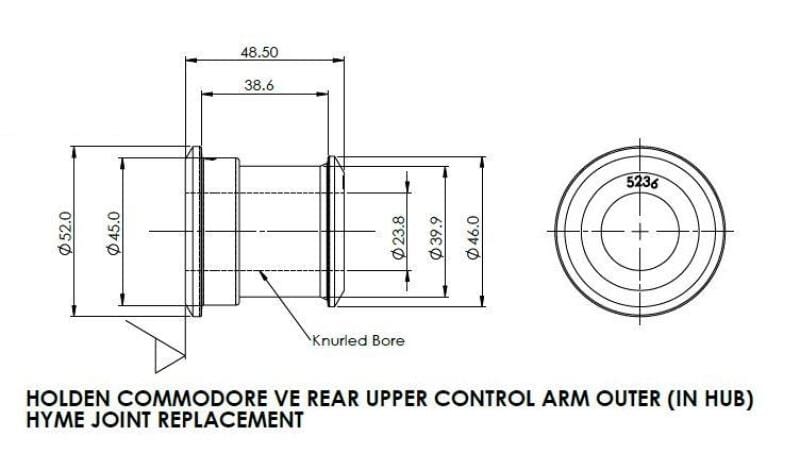 SuperPro 2008 Pontiac G8 Rear Upper Control Arm Outer Bushing Set