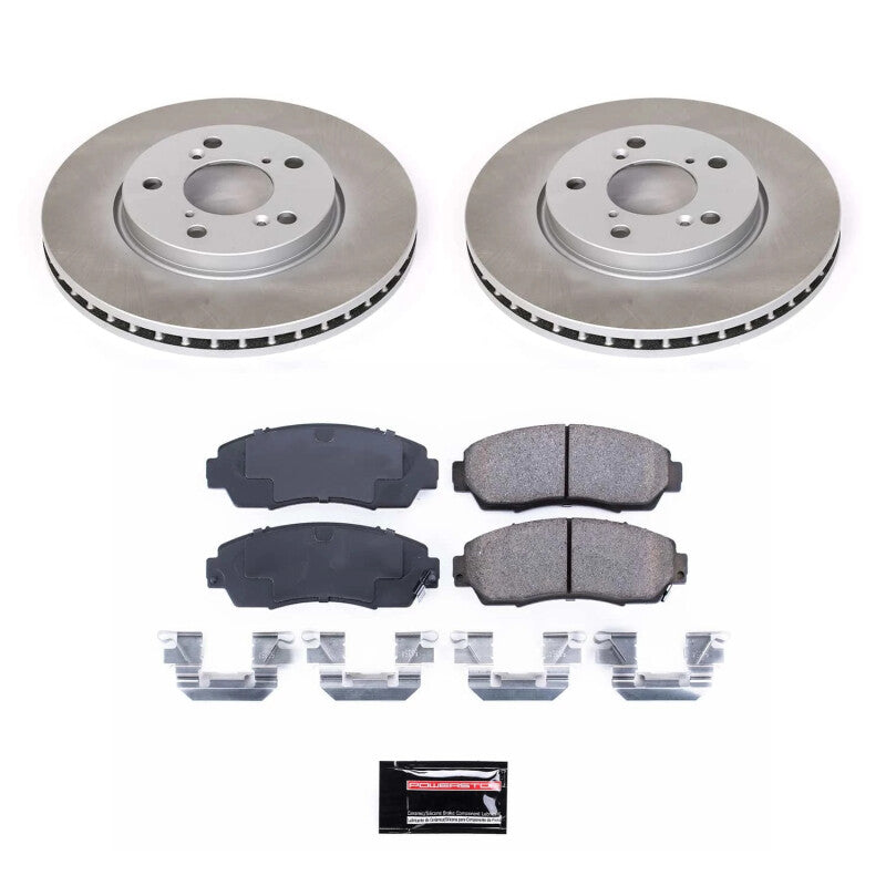 PowerStop 05-10 Honda Odyssey Front Semi-Coated Rotor Kit (SC2435)