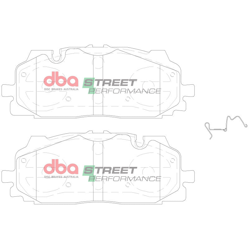 DBA Front Street Performance Brake Pads w/375mm Front Rotor | Audi A8 Quattro (19-21) (DB15030SP)