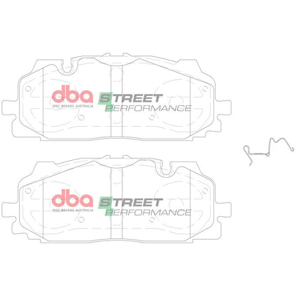 DBA Front Street Performance Brake Pads w/375mm Front Rotor | Audi A8 Quattro (19-21) (DB15030SP)