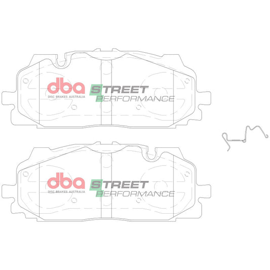 DBA Front Street Performance Brake Pads w/375mm Front Rotor | Audi A8 Quattro (19-21) (DB15030SP)
