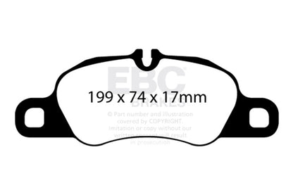 EBC DP52057NDX fits Porsche  12-16 Boxster 2.7L Blue stuff Front Brake Pads