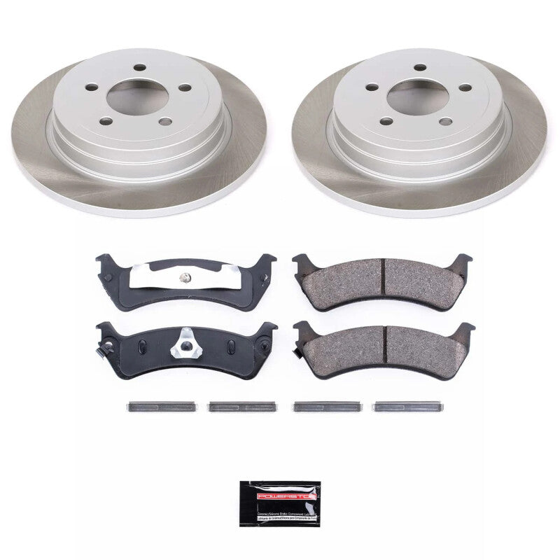 PowerStop 2003 Ford Explorer Sport Rear Semi-Coated Rotor Kit (SC1770)