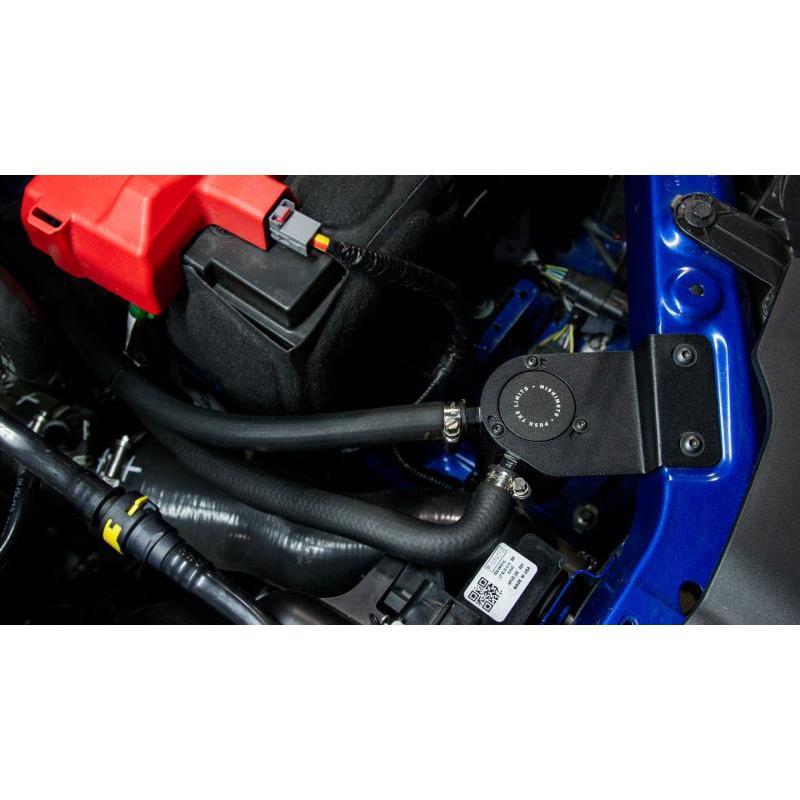 Mishimoto 19+ Ford Ranger Baffled Oil Catch Can Kit - Black-WheelFlip