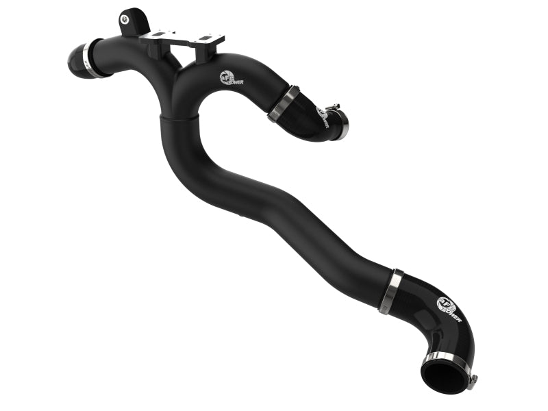aFe 46-20808-B BladeRunner Aluminum Hot Charge Pipe Black For Genesis G70