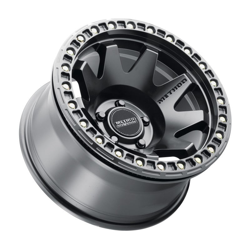 (set of 4) Method MR108 Beadlock Matte Black | 17x9" -44mm | 5x5in Wheel