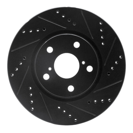 DFC D&S Brake Rotor (LEFT FRONT): Dodge Challenger (21-23) Black