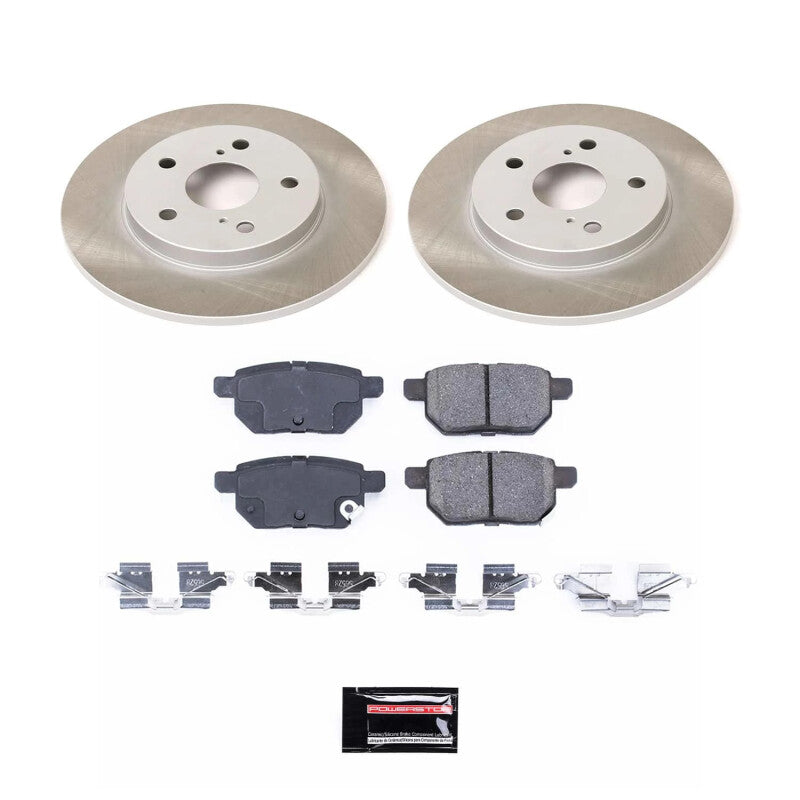 PowerStop 09-13 Toyota Matrix Rear Semi-Coated Rotor Kit (SC4737)