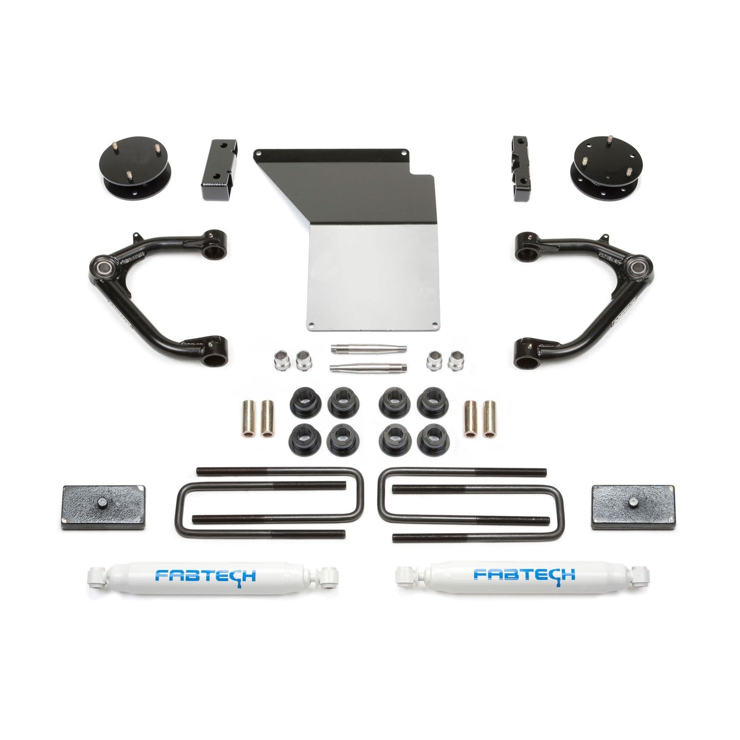 Fabtech 4" Uniball Upper Control Arm System w/ Rear Performance Shocks | GM C/K1500 Pickup (14-18) (K1071)